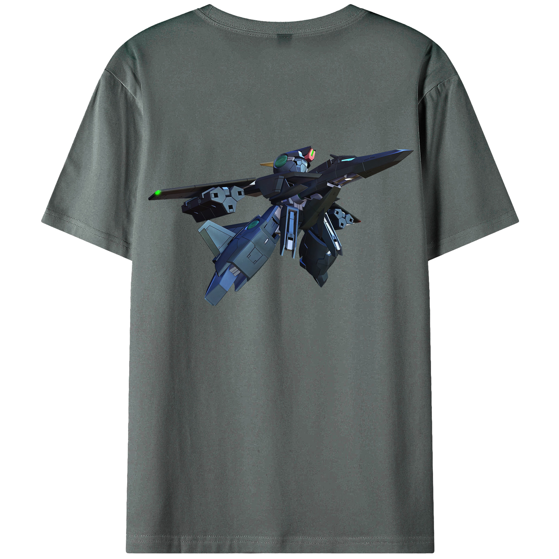（画像用） 機動戦士ガンダム Mobile Suit Gundam 綿100％ メンズ半袖Tシャツ（バックプリント） 通気性